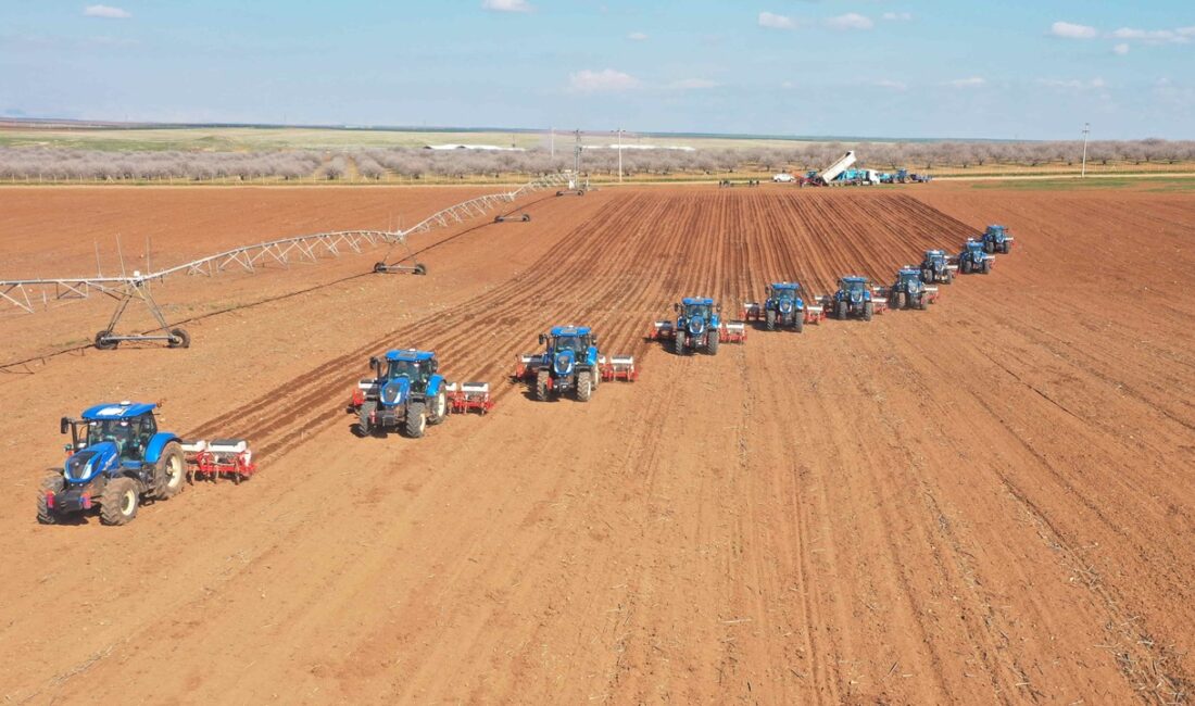 Ceylanpınar Tarım İşletmesi, 2026 yılı ilk ürün dane mısır ekilişlerini