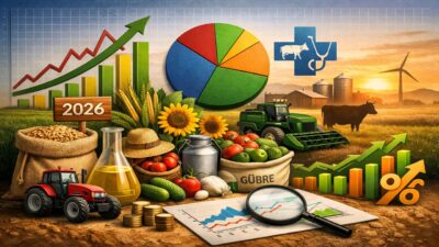 Ocak 2026 Tarım-GFE verilerine göre tarımsal girdi maliyetleri yıllık %30,59