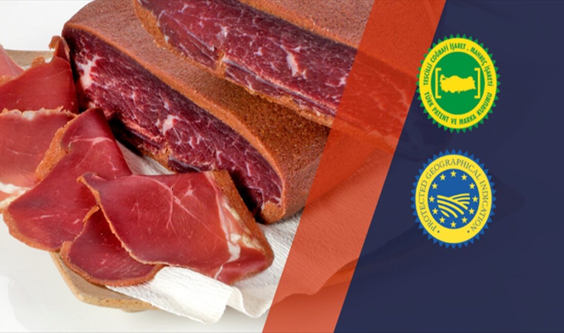 Kayseri pastırması, Avrupa Birliği tarafından coğrafi işaretle tescillenerek Türkiye’nin AB’de